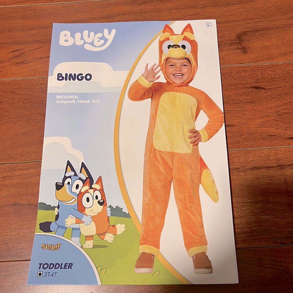 Bluey Show Bingo Costume size 3t-4t
